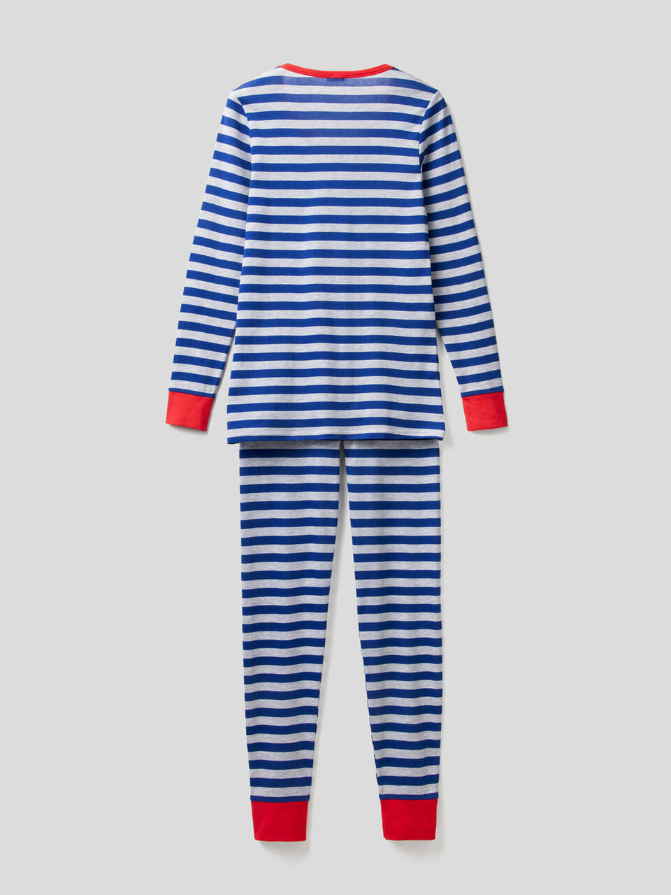 Pyjama à rayures en pur coton image number 2