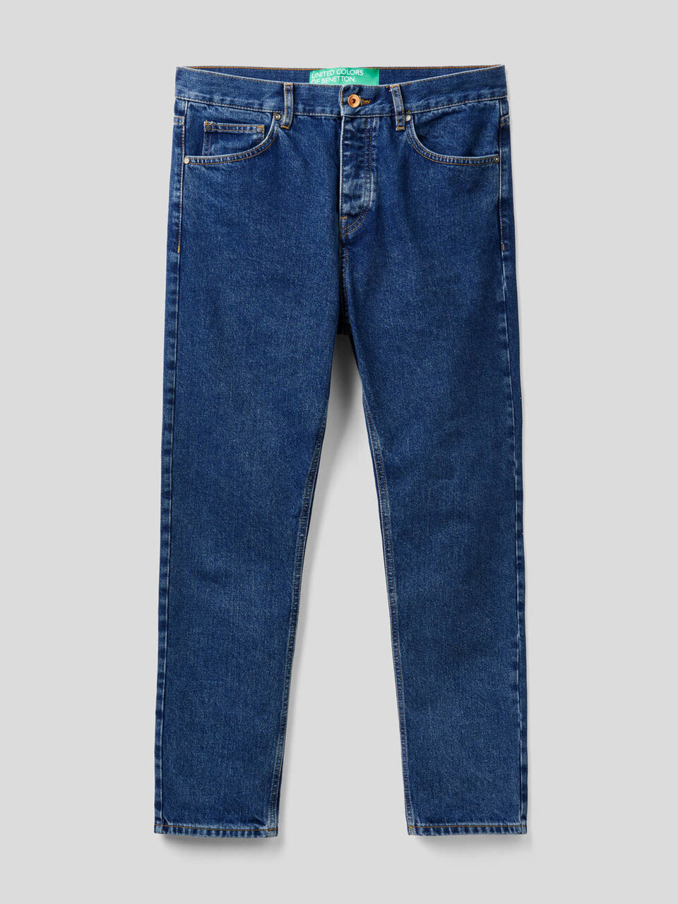 Jeans cropped 100 % coton image number 1