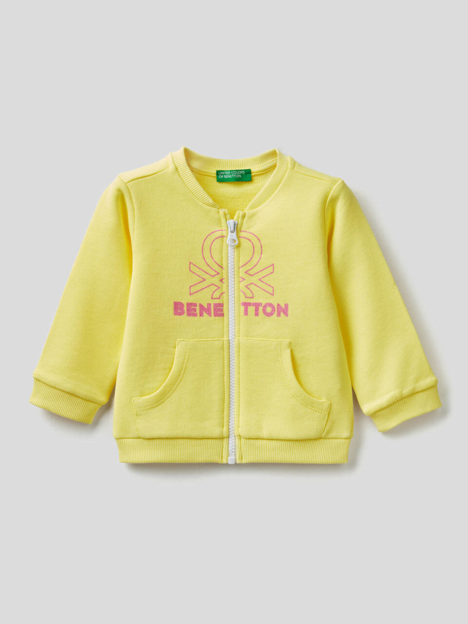 Sweat zippé en coton bio image number 1