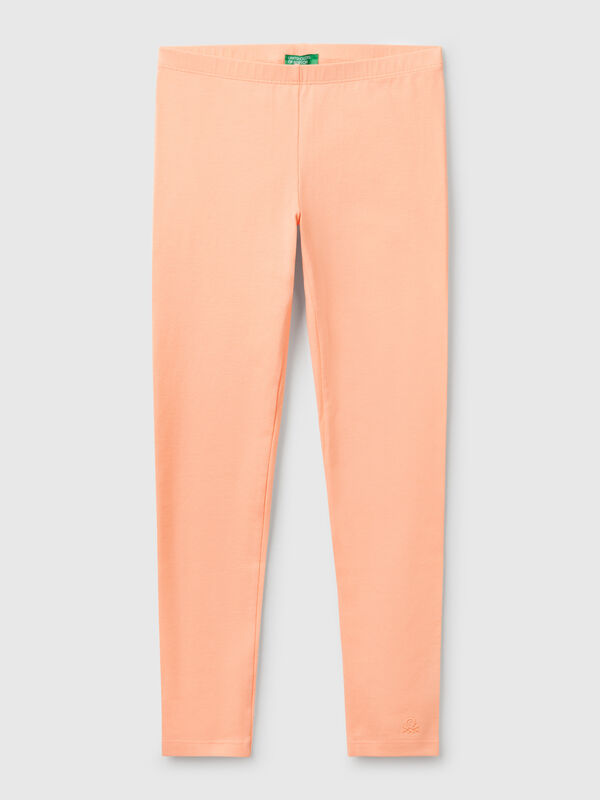 Leggings en coton extensible avec logo Filles
