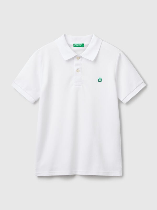 Polo coupe slim en pur coton Garçon