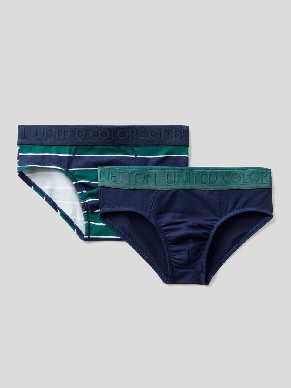 Deux slips en coton stretch image number 1