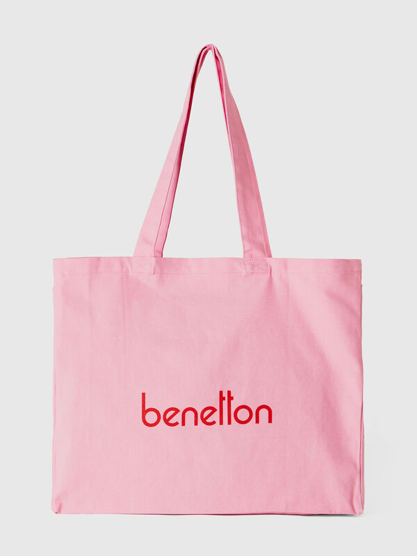 Sac cabas rose en pur coton
