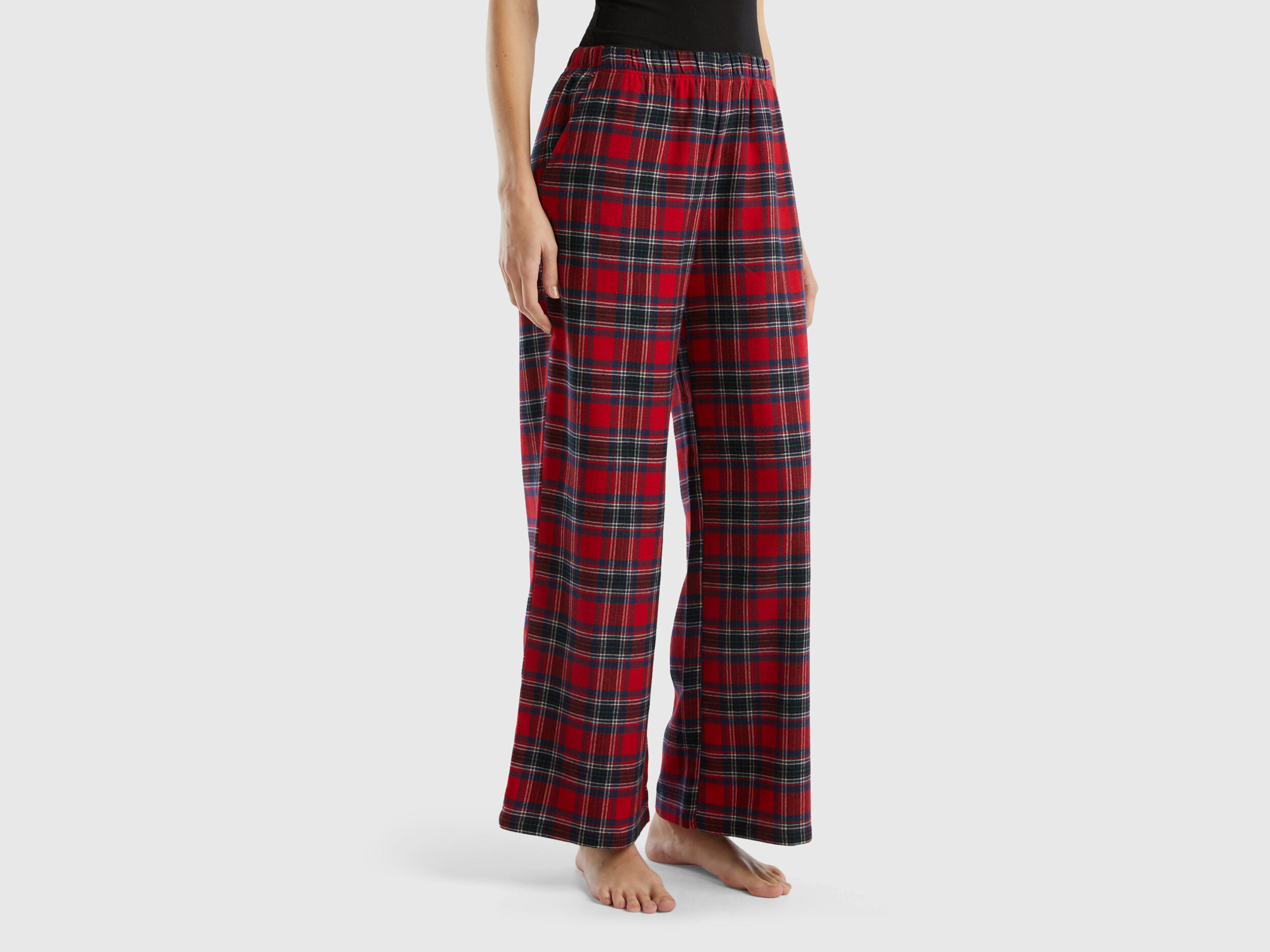 Pantalon tartan rouge femme deals