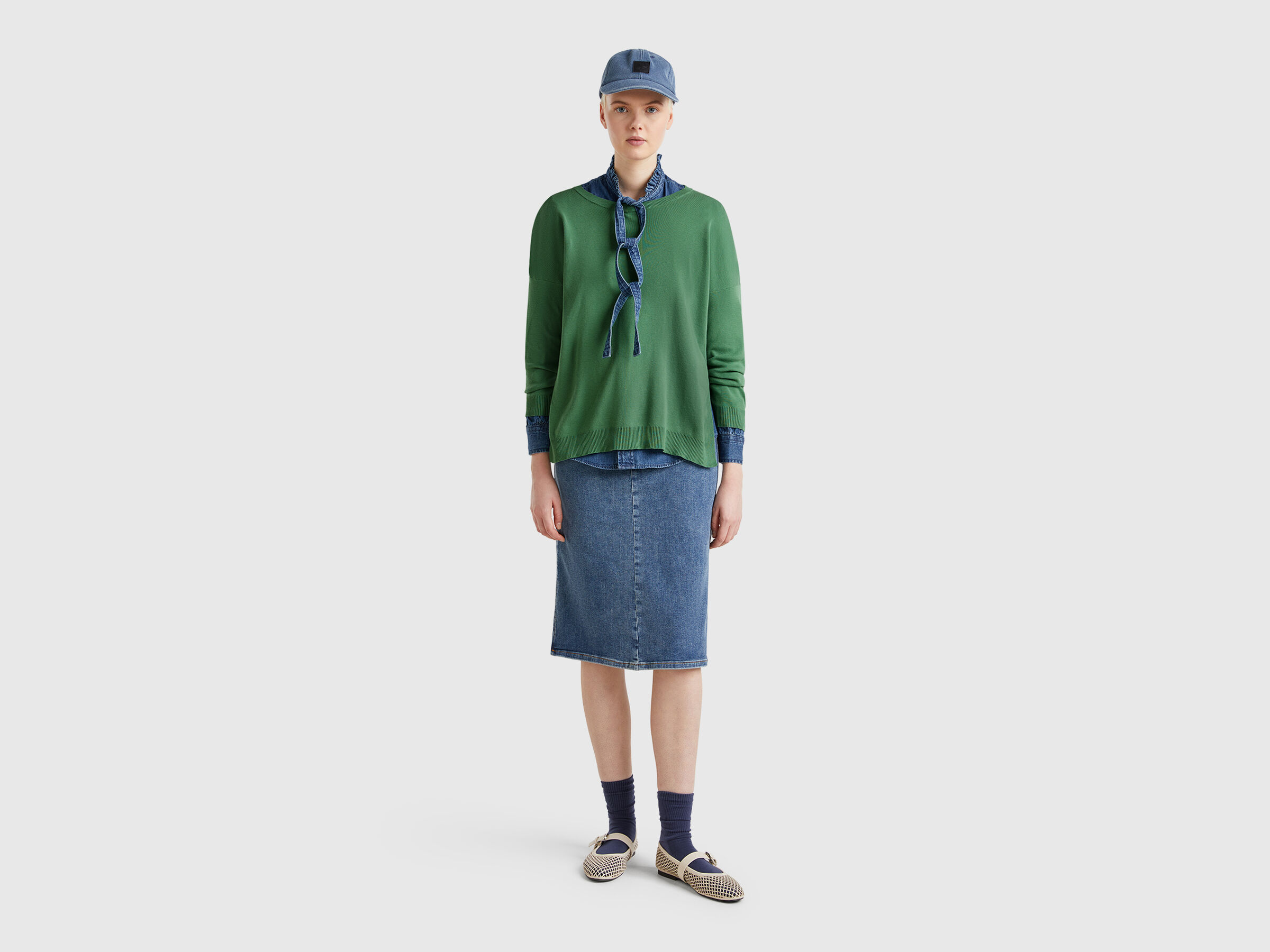 BOAT-NECK SWEAT.L/S Femme image number 2