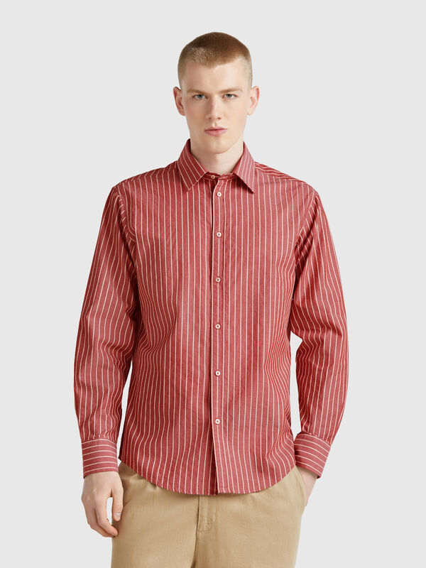 Chemise rayée coupe classique Homme