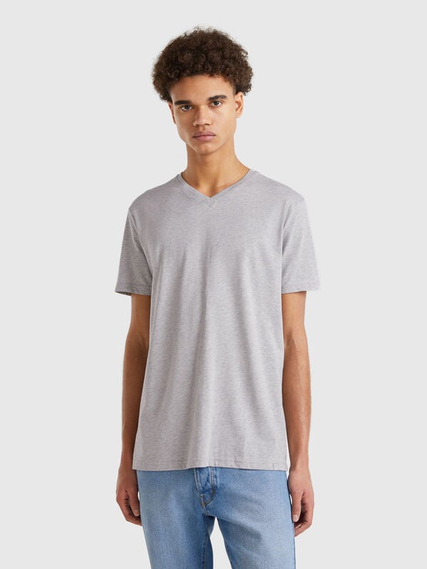T-shirt en coton à longues fibres Homme