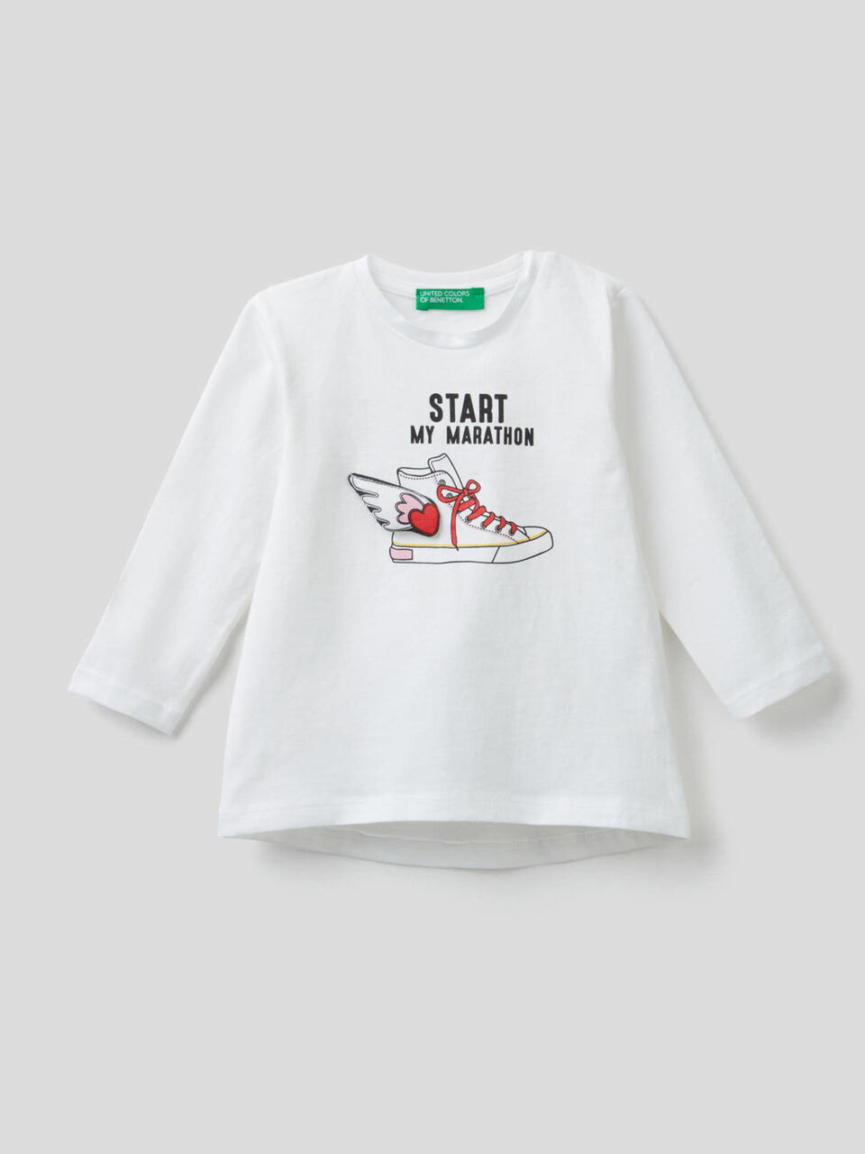 T-shirt manches longues avec application image number 1