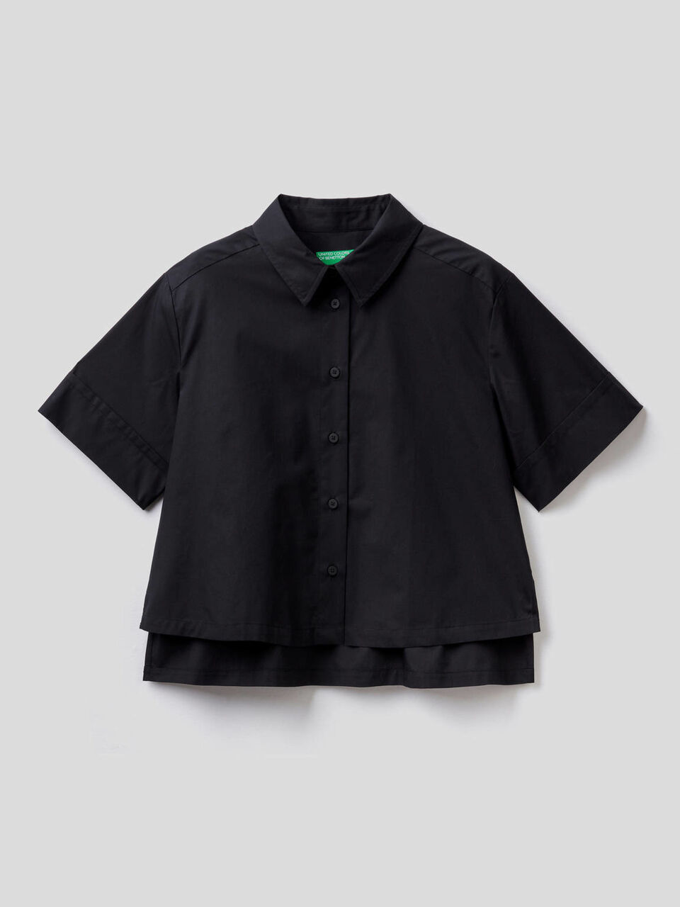 Blouse coupe boxy en 100% coton image number 1