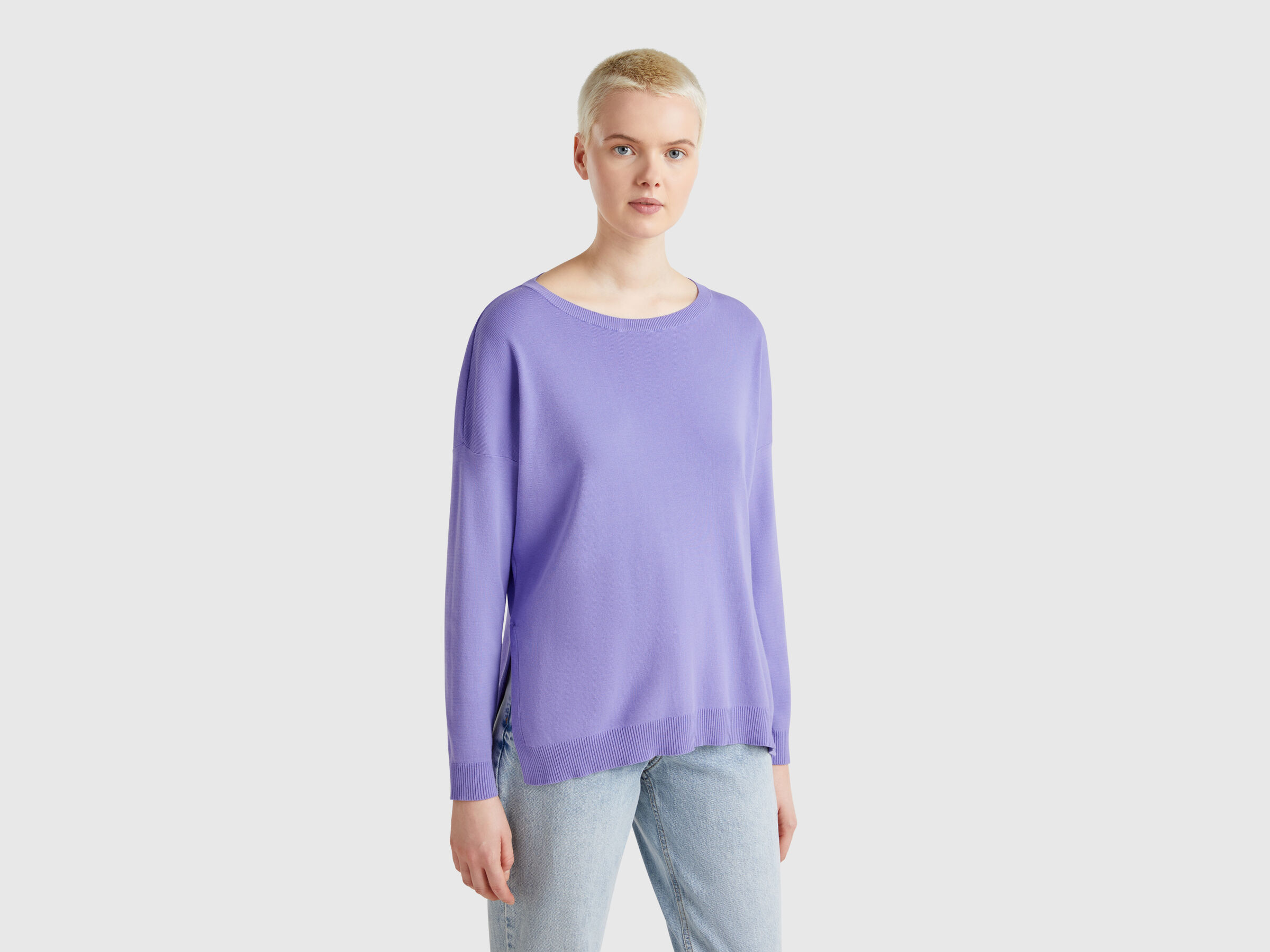 BOAT-NECK SWEAT.L/S Femme image number 0
