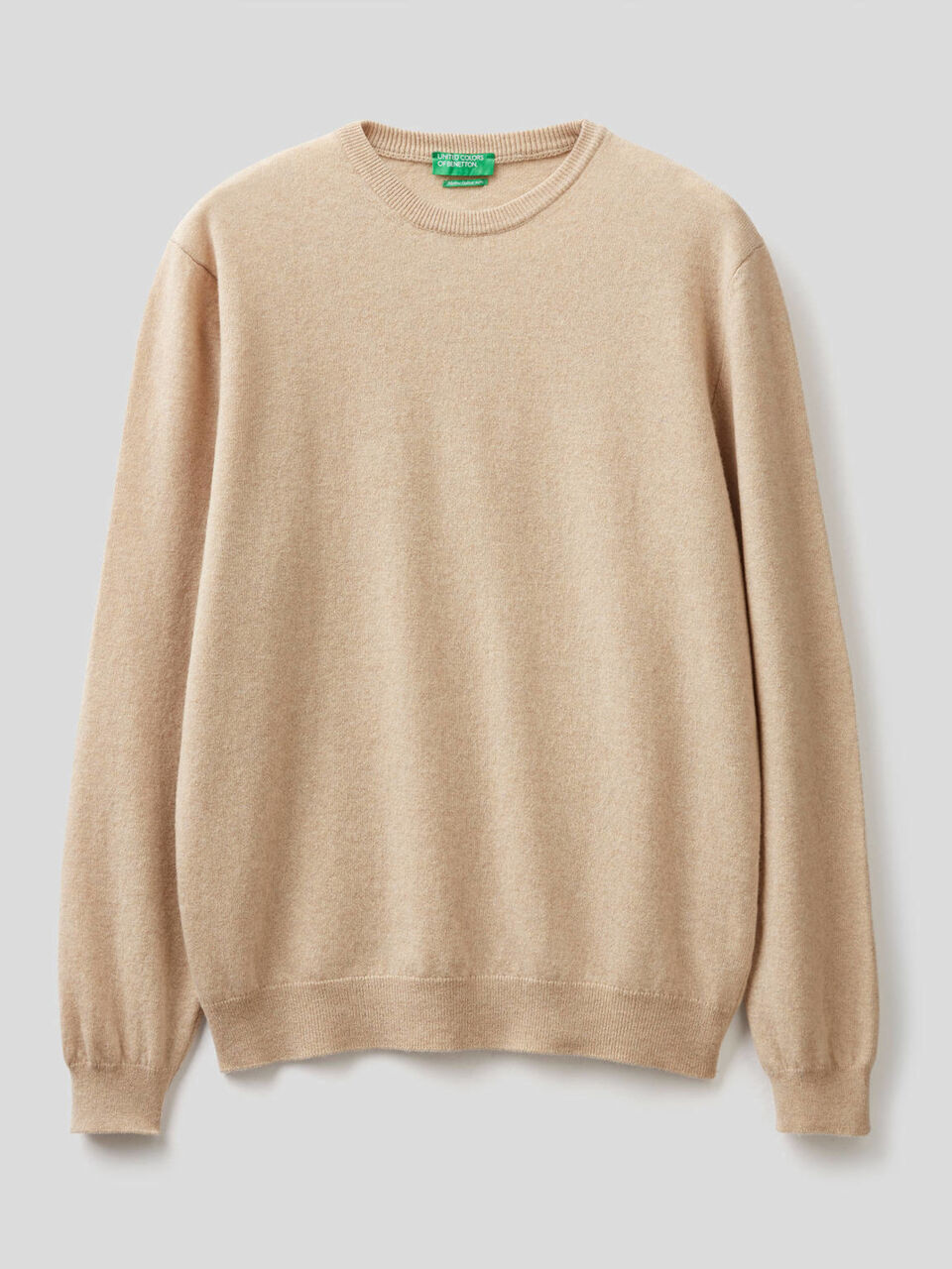 Pull col rond en pure laine vierge image number 1