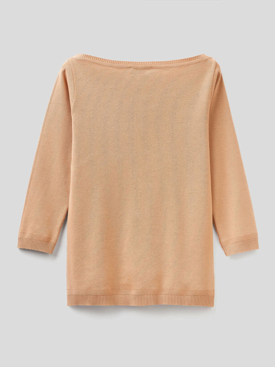 Pull 100% coton avec encolure bateau image number 2