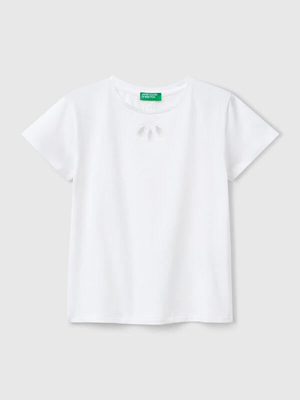 T-shirt avec motif découpé Filles
