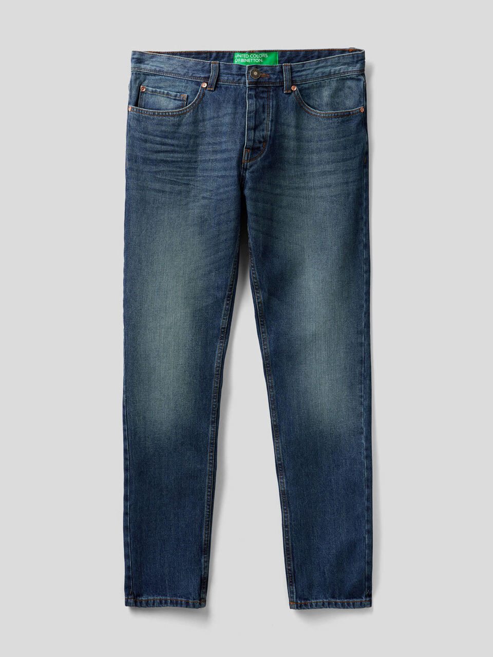Jeans straight leg 100% coton image number 1