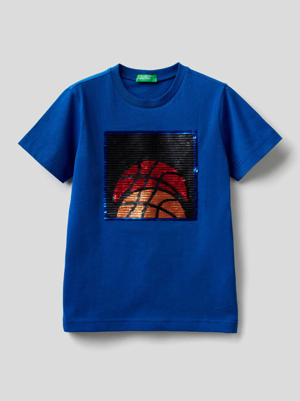 T-shirt en pur coton avec paillettes image number 1