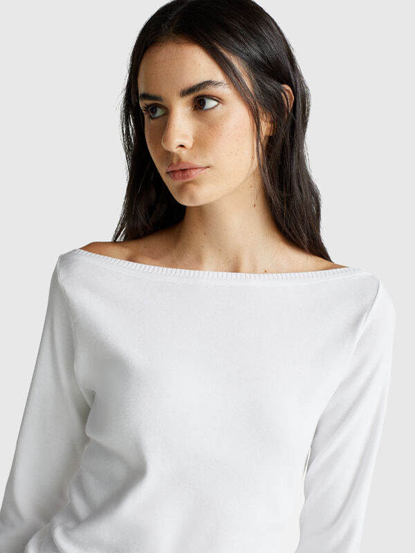 Pull col bateau Femme