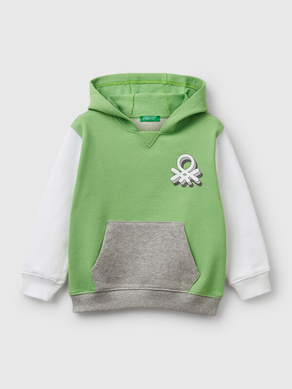 Sweat à capuche 100% coton Garçon