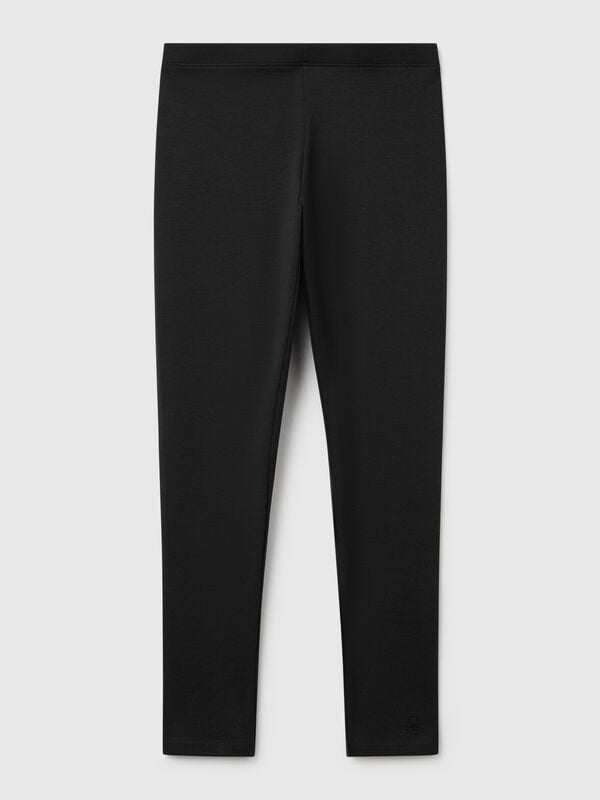 Legging en coton extensible avec logo Filles