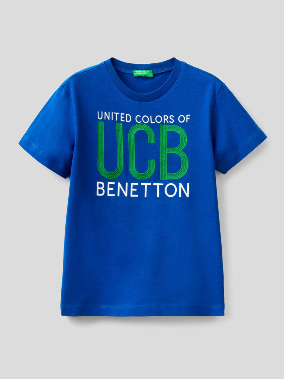 T-shirt 100 % coton à logo brodé image number 1