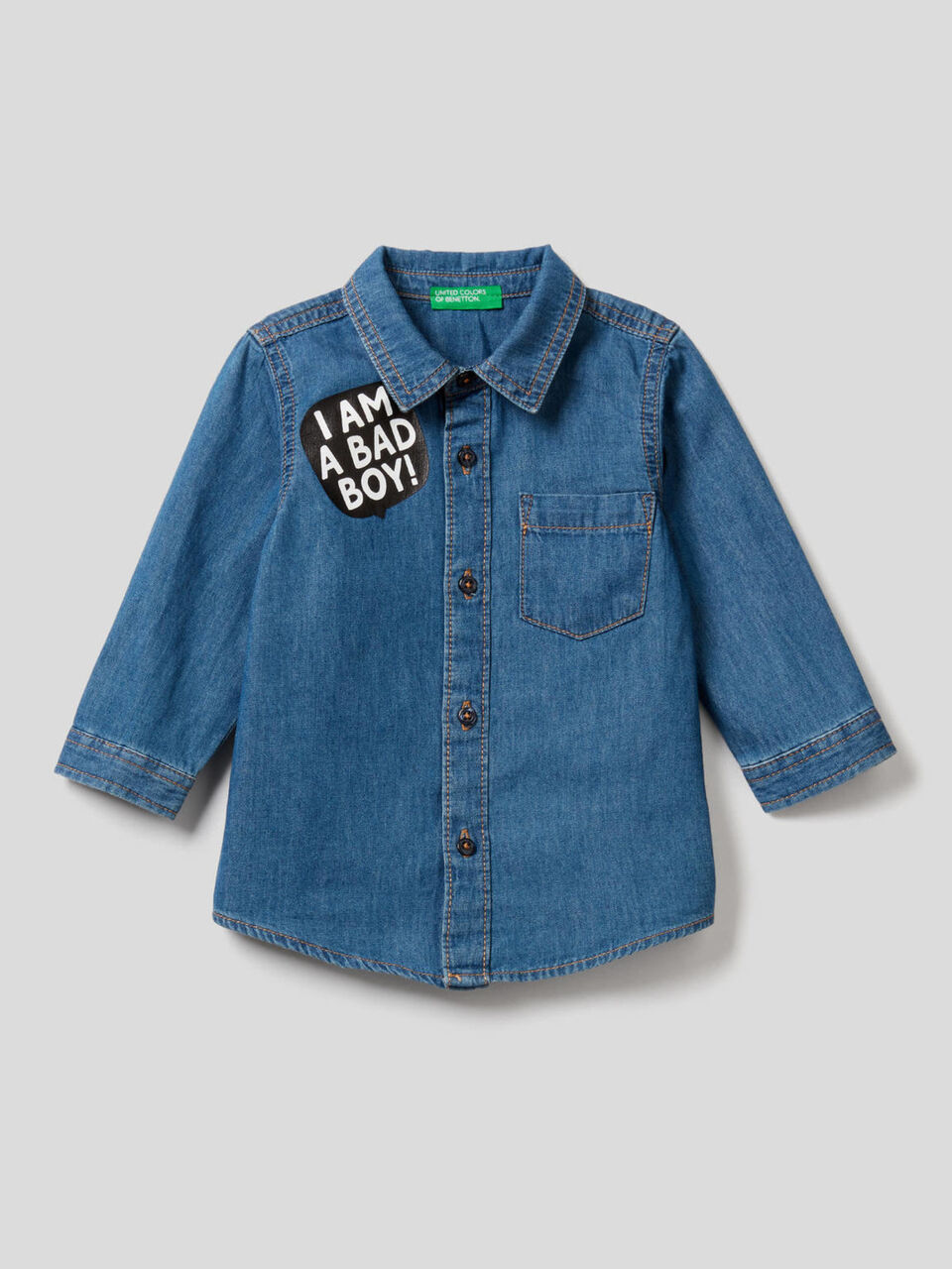 Chemise en jeans leger 100% coton image number 1