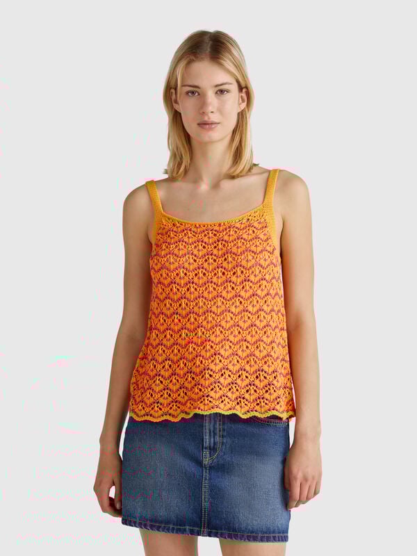Débardeur en crochet Femme