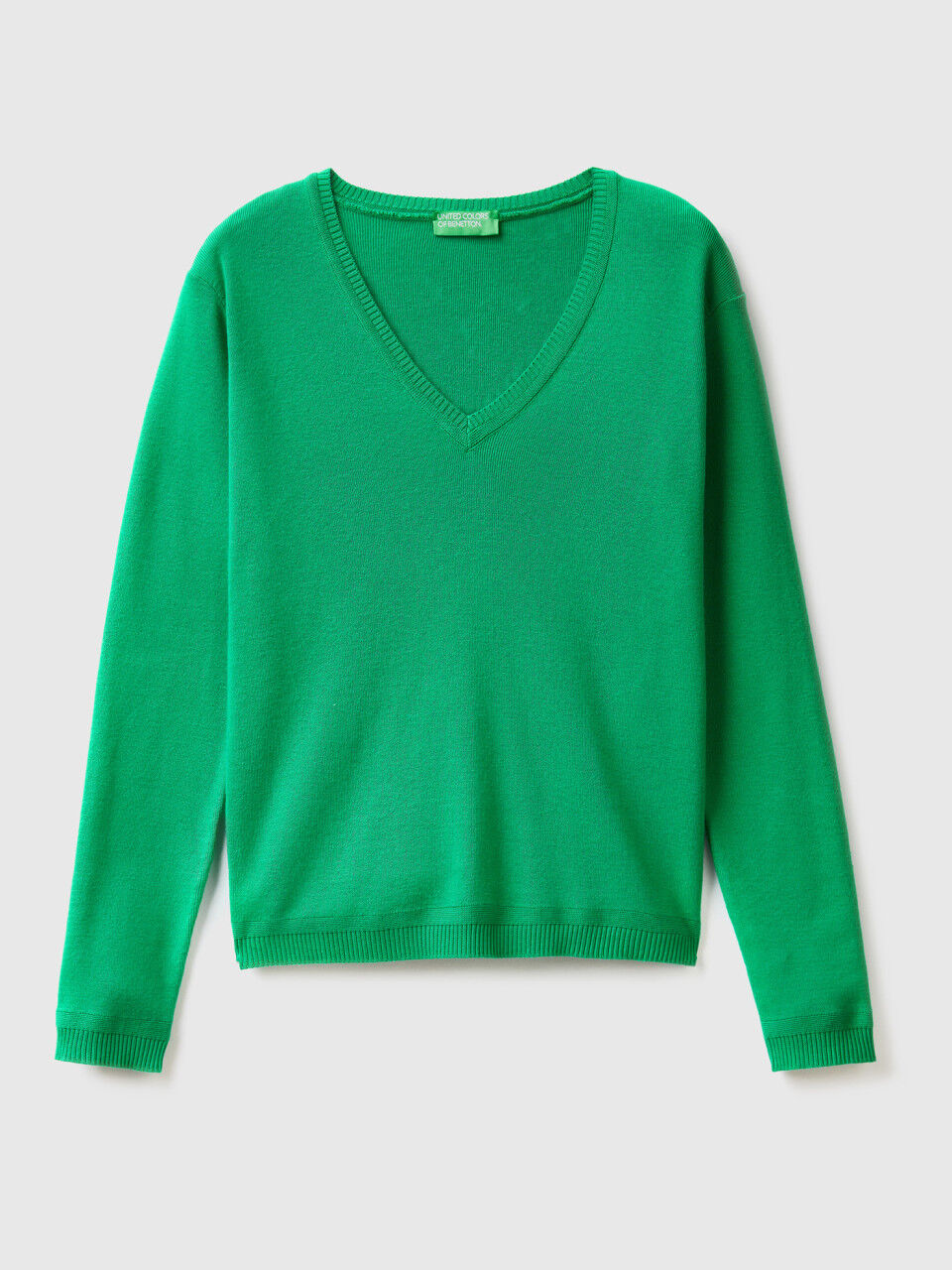 Benetton pull femme col v sales
