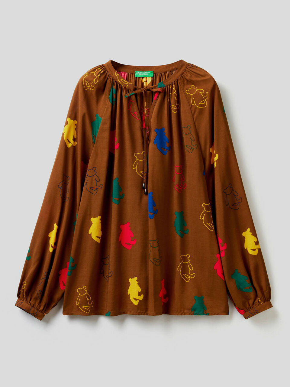 Blouse à motif en viscose durable image number 1