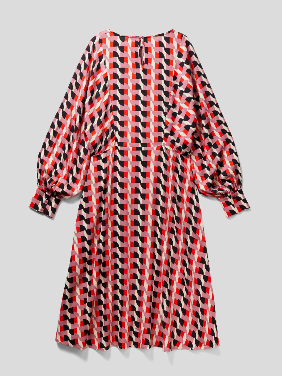 Robe midi à motif en viscose durable image number 2