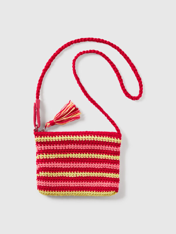 Sac au crochet avec pompons Filles