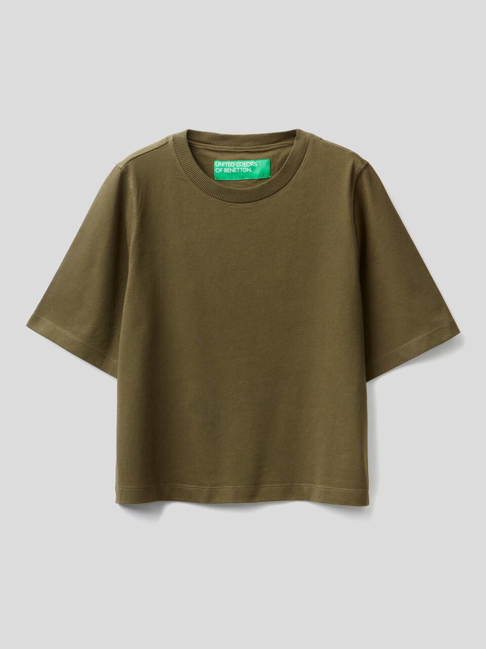 T-shirt coupe boxy 100% coton image number 1