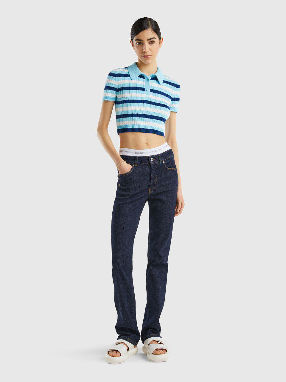 Jeans bootcut à cinq poches