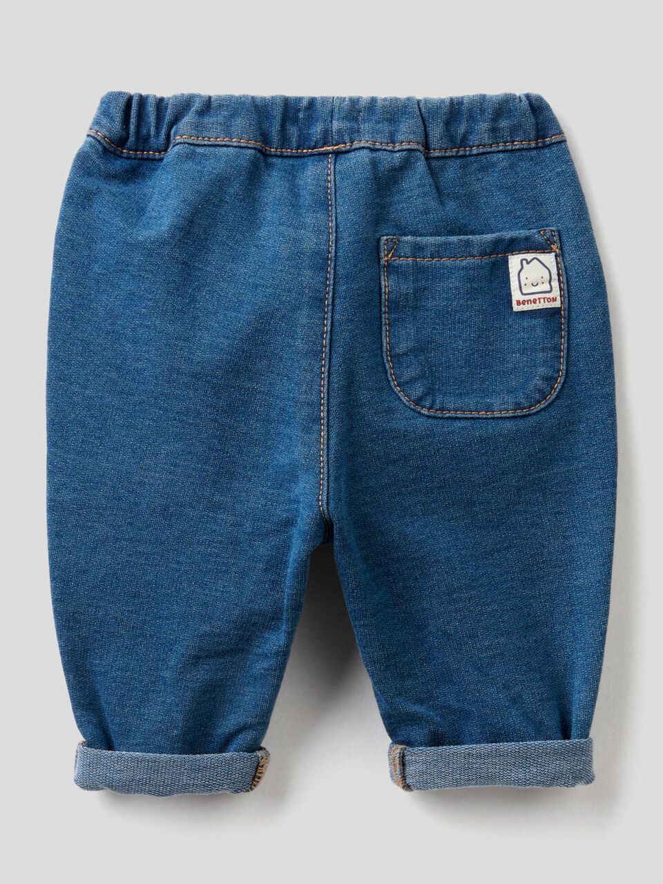 Pantalon en molleton stretch effet denim image number 2