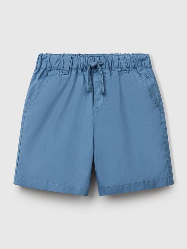 Short 100% coton avec cordon de serrage Garçon