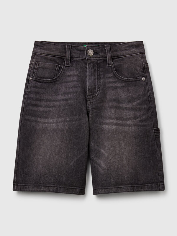 Bermuda en jean coupe droite Garçon