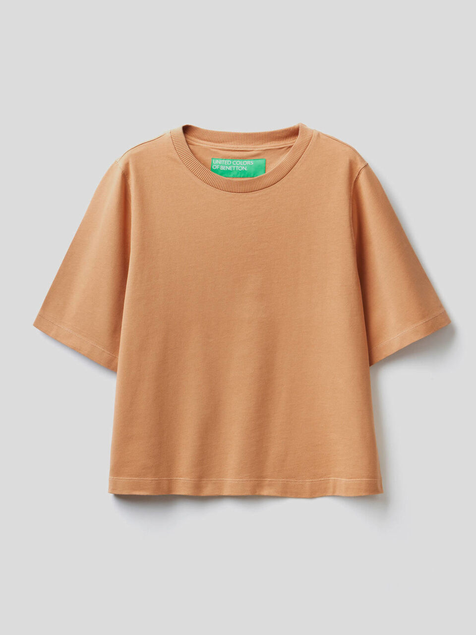 T-shirt coupe boxy 100% coton image number 1