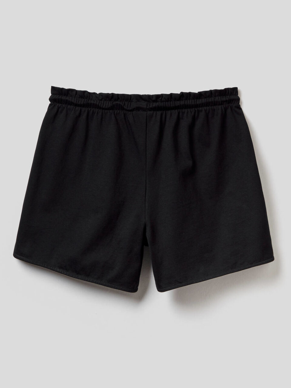 Short 100% coton avec taille froncée image number 2
