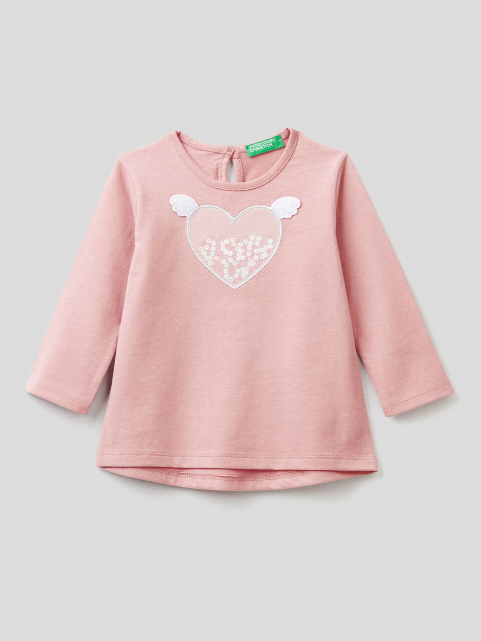 T-shirt en coton bio avec applications image number 1