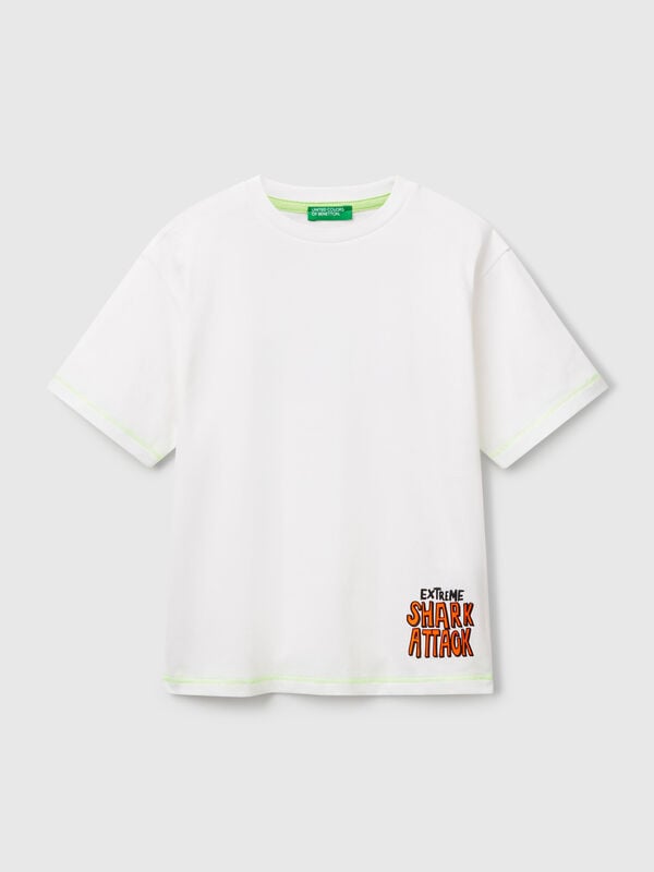 T-shirt avec imprimé devant et dos Garçon