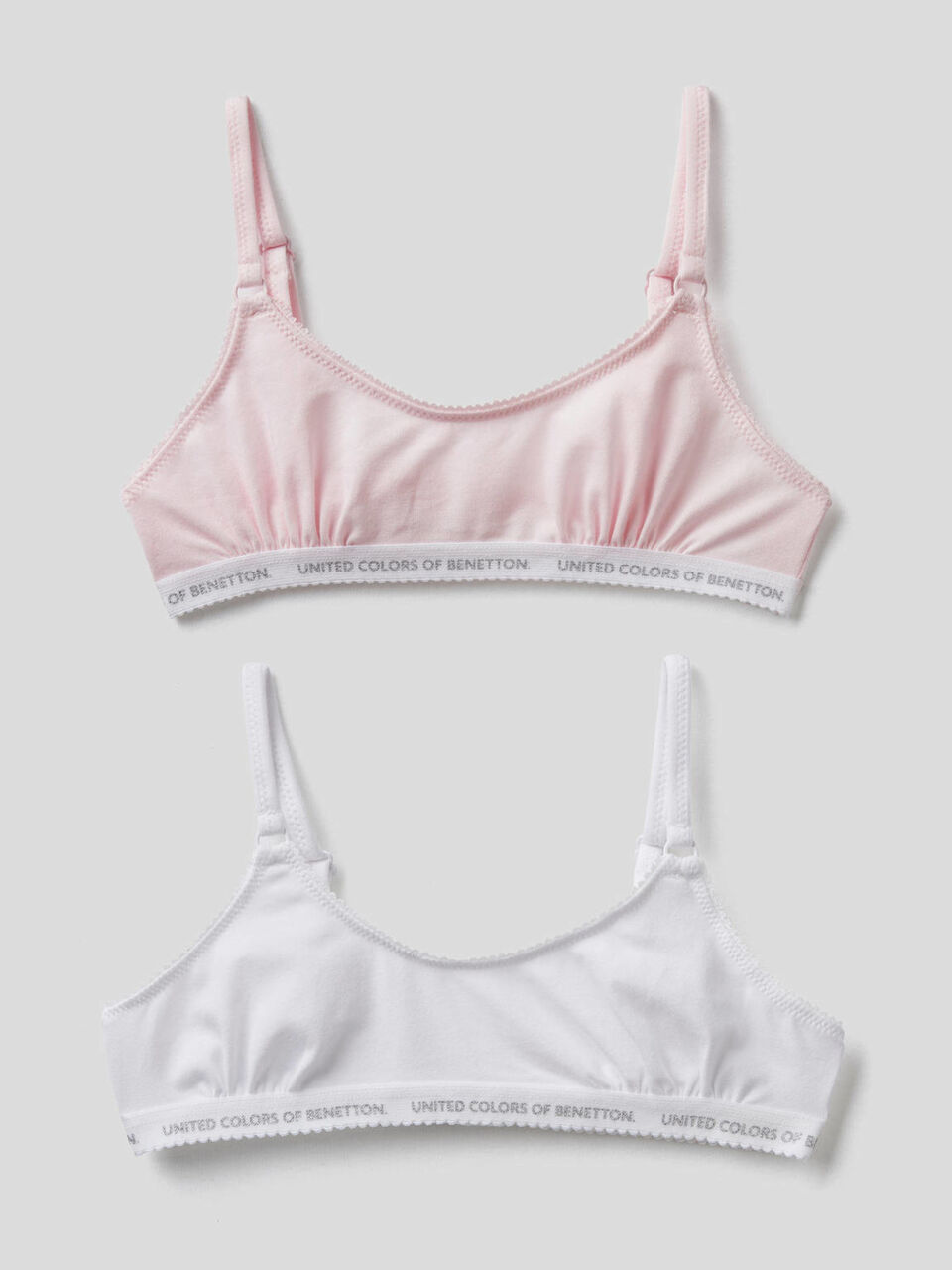 Deux brassières en coton stretch image number 1