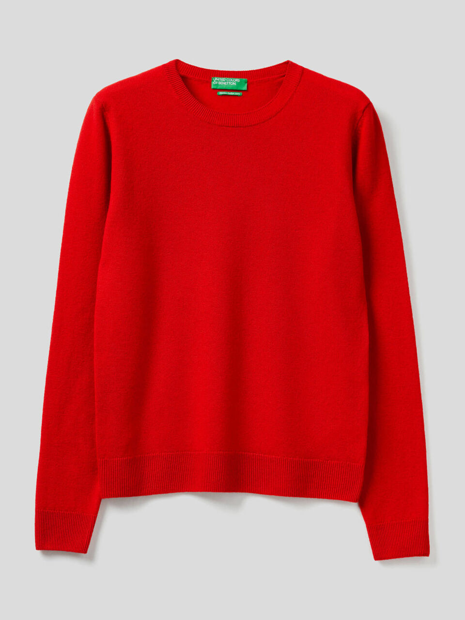 Pull col rond en pure laine vierge image number 1