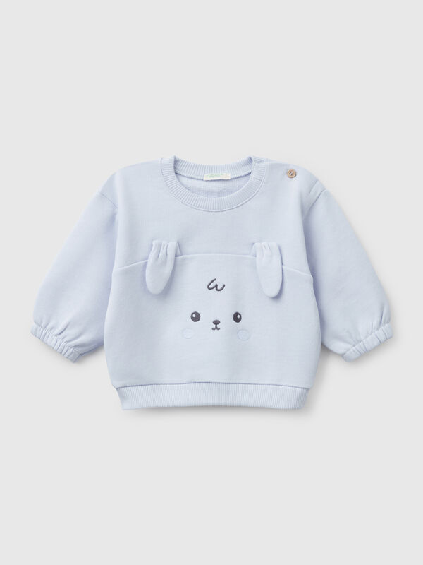 Sweat avec broderie et patch en coton  Naissancede