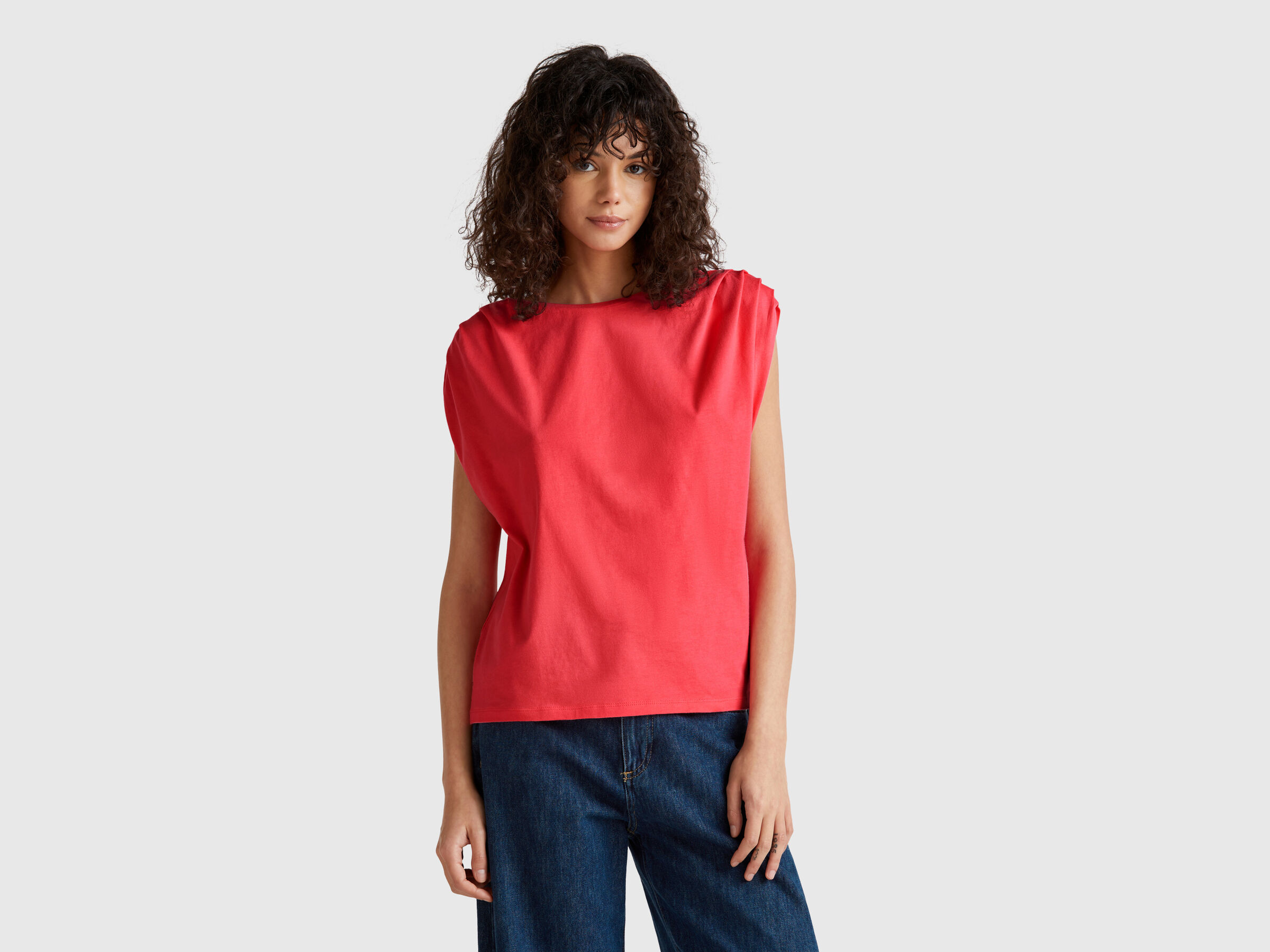 SLEEVELESS SWEATER Femme image number 0