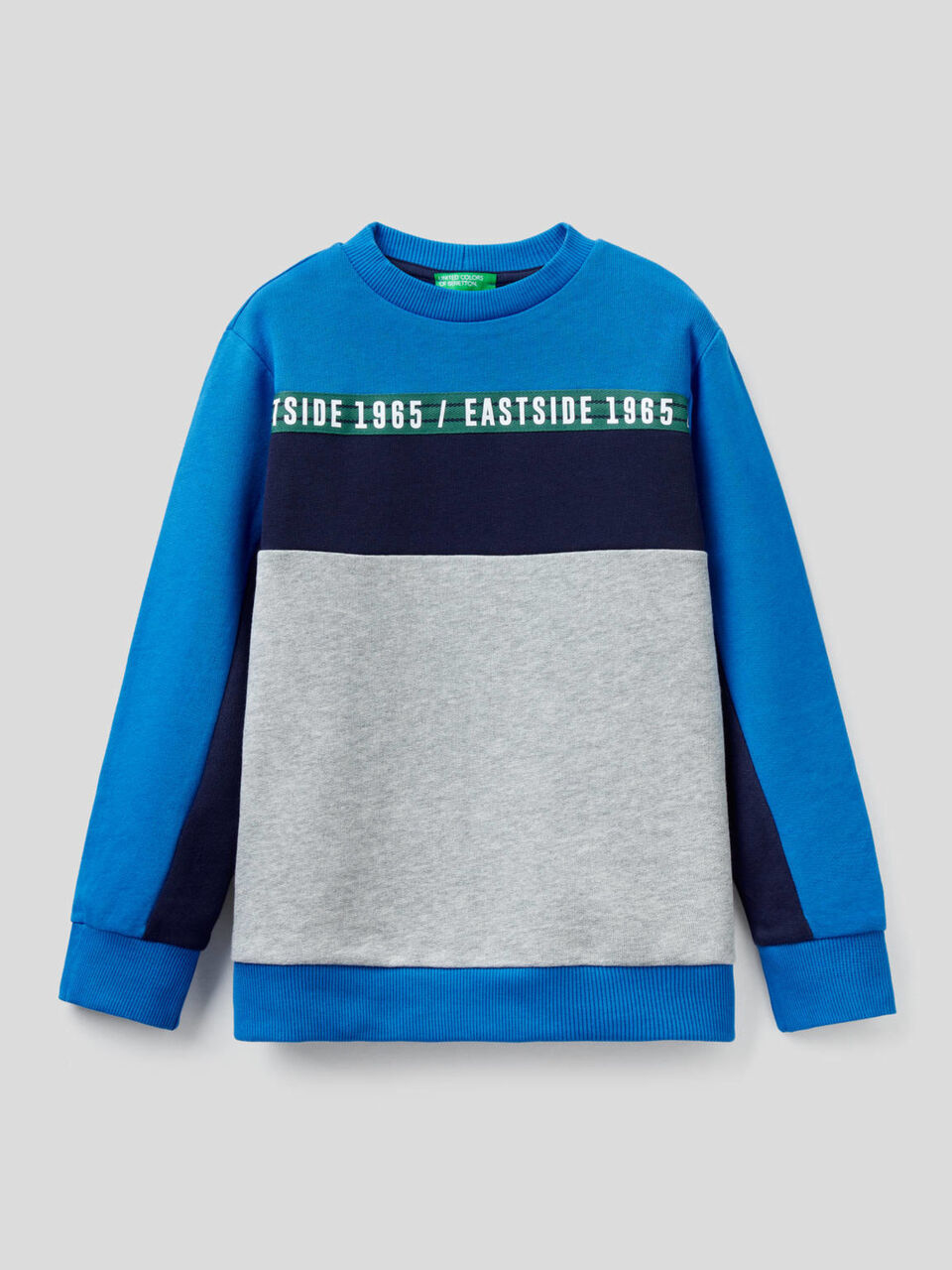 Sweat color block en 100 % coton image number 1
