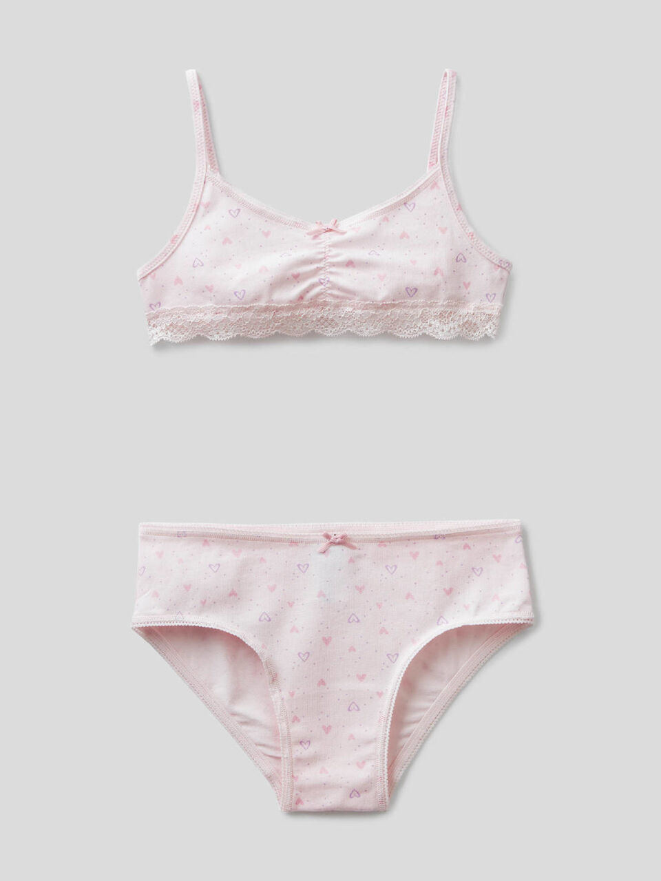 Brassière et slip en coton stretch image number 1