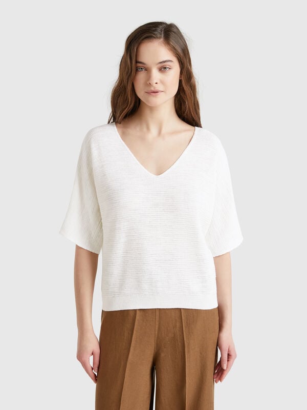 Pull court réversible Femme