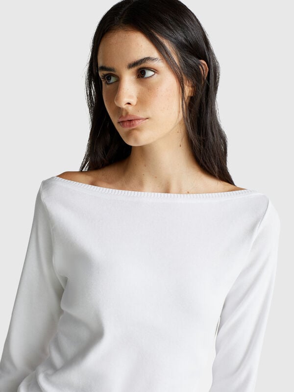 Pull col bateau Femme