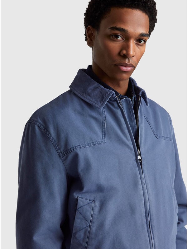 Veste matelassée en pur coton Homme