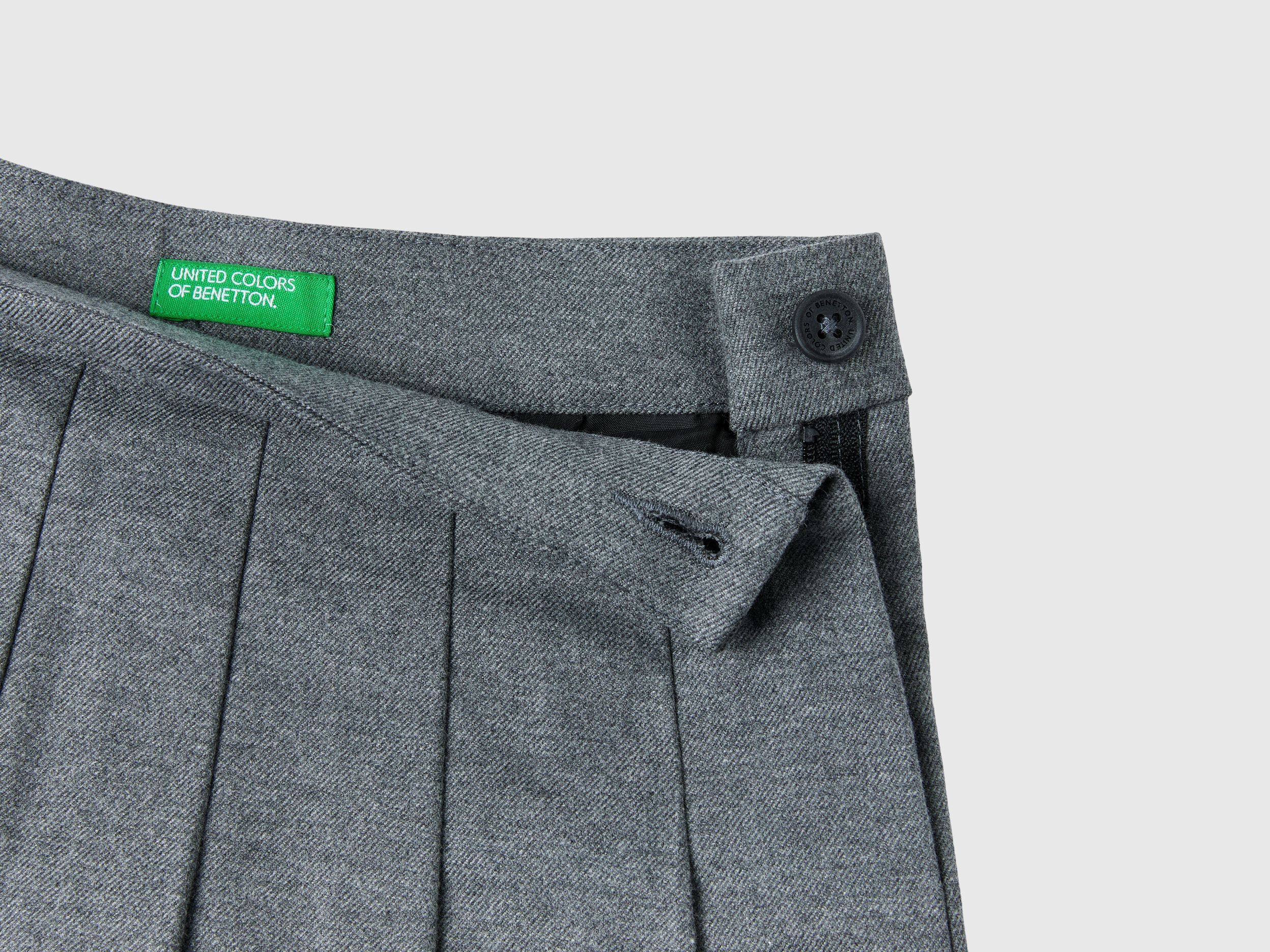 Jupe flanelle grise hot sale