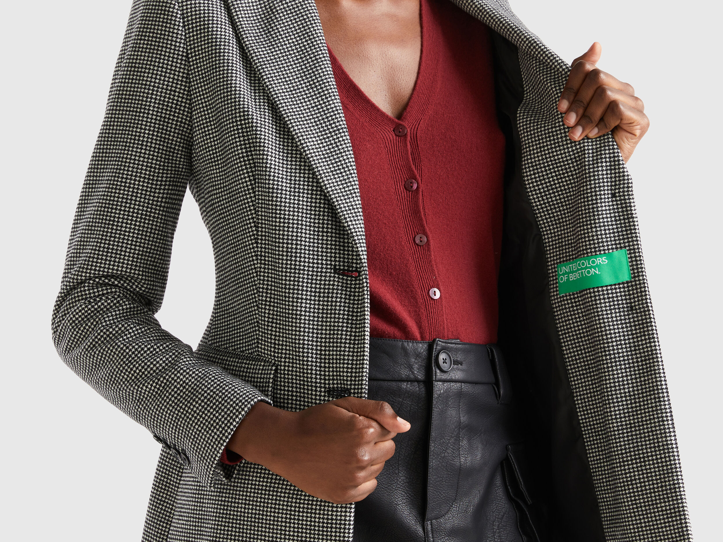 Veste patte de poule discount