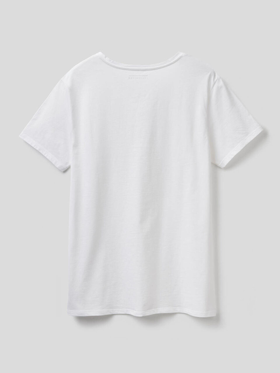 T-shirt 100% coton avec col en V image number 2